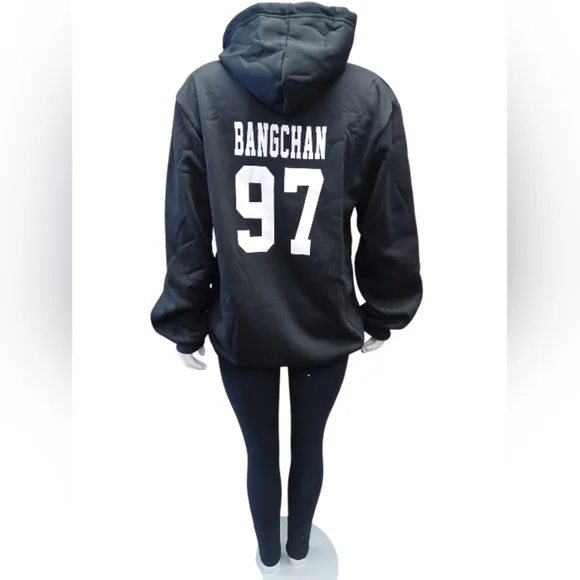 Stray Kids EUC Black Hoodie L/S Kangaroo Size XXXL - Picture 4 of 7